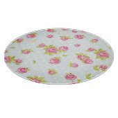 Behangselpatroon van roze rozen 4 snijplank (Hoek)