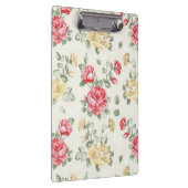 Behangselpatroon van roze rozen klembord (Rechts)