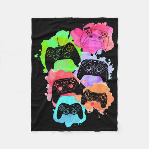 Beheer alle gamer videogame liefhebber controller  fleece deken