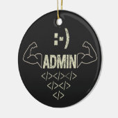 Beheerder IT Sysadmin Computer Scientist Keramisch Ornament (Links)
