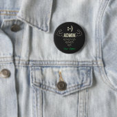 Beheerder IT Sysadmin Computer Scientist Ronde Button 5,7 Cm (In situ)
