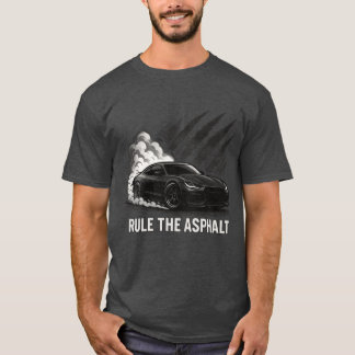 Beheers de asfalt drift t-shirt