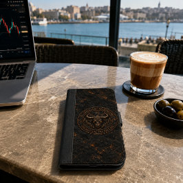 Beheersing Is Het Zien Van De Opening | Dark Ember iPhone 8/7 Plus Portemonnee Hoesje