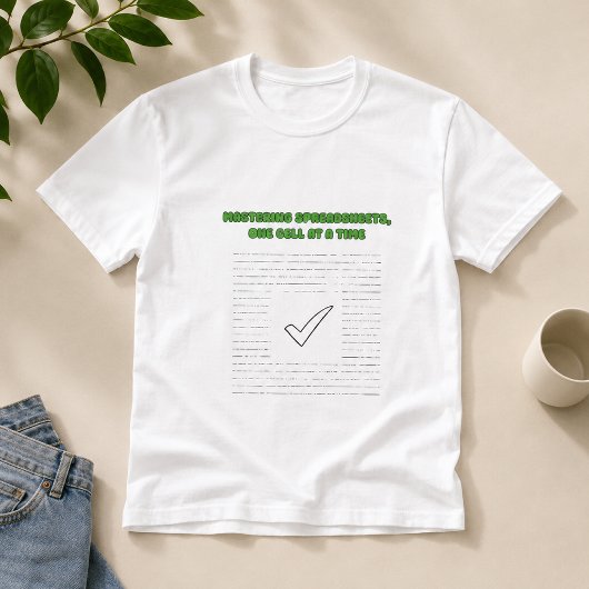 Beheersing van Spreadsheets Data-analist Progressi T-shirt