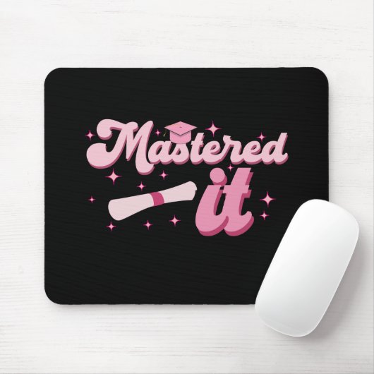 Beheerst Het Afgestudeerd Master MBA Afstuderen Muismat (Met muis)