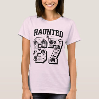 Behekst door 6 7 haloowen griezelige cadeaus voor t-shirt