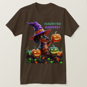Behekste Oogst – Heksachtige Dachshund Halloween T T-shirt