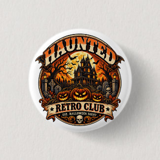 Behekste Retro Club Ronde Button 3,2 Cm