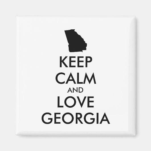 BEHOEFTE KALM EN VERLIES GEORGIË MAGNEET (Voorkant)