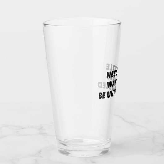 Behoefte weinig minder ongerustheid glas (Rechts)