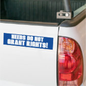Behoeften Geef geen rechten Bumpersticker Ayn Rand (Op Truck)