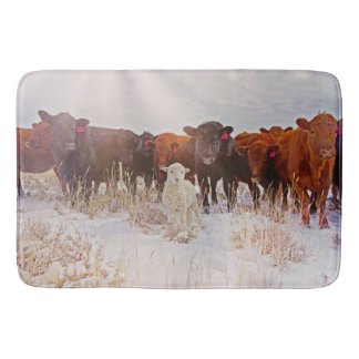 Behold Cattle and Lamb Bathmat Badmat