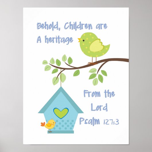 Behold Children is een erfgoed van Lord Psalm Poster (Voorkant)