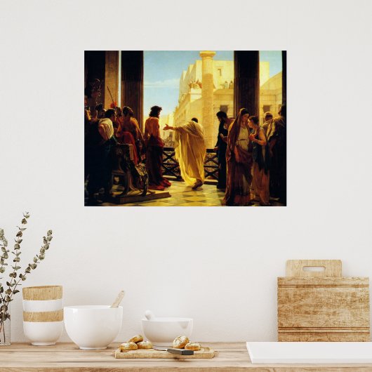 Behold het Man van Antonio Ciseri Poster (Keuken)