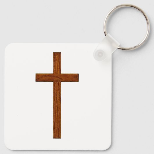 "BEHOLD, IK STAND AAN DE DEUR EN KNOCK"-sleutelhan Sleutelhanger (Achterkant)