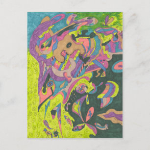 Behold, origineel Abstract Briefkaart