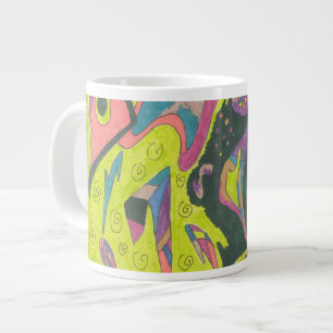 Behold, origineel Abstract Extra Grote Beker