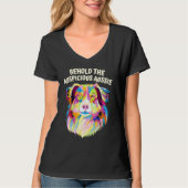 Behold the Auspicious Aussie Australian Shepherd T-shirt (Voorkant)