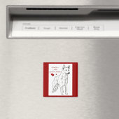 Behoord door een blanke Duitse herder Magneet (Insitu (Vaatwasser))