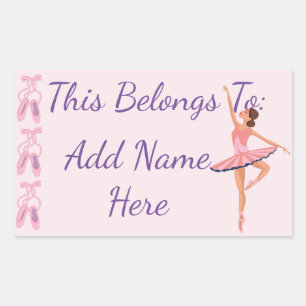 Behoort tot: Ballerina Rechthoekige Sticker