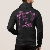 Behoorzaamheid is geen deugd Hoodie (Achterkant)
