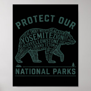 Behoud Bescherm 63 Nationale Parken Avontuur Poster
