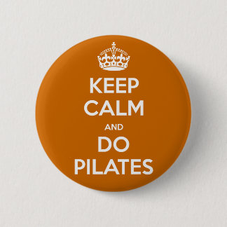 BEHOUD CALM en doe pilates Ronde Button 5,7 Cm