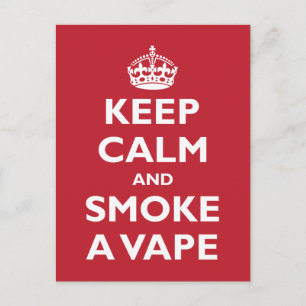 BEHOUD CALM EN ROOKJE EEN VAPE - Achtergrond wijzi Briefkaart