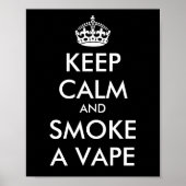 BEHOUD CALM EN ROOKJE EEN VAPE - Achtergrond wijzi Poster (Voorkant)