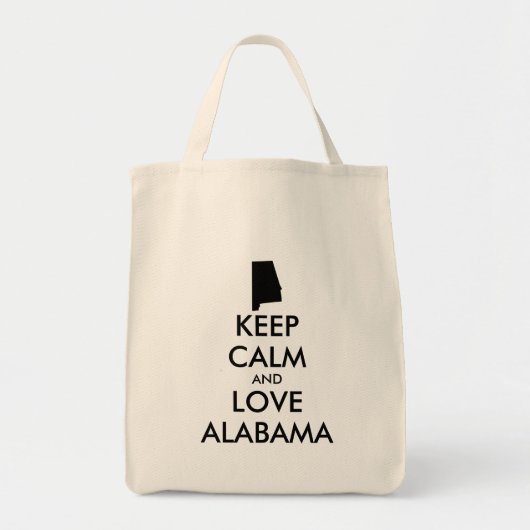 BEHOUD CALM EN VERLIES ALABAMA TOTE BAG (Voorkant)