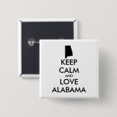 BEHOUD CALM EN VERLIES ALABAMA VIERKANTE BUTTON 5,1 CM (Voorkant /achterkant)