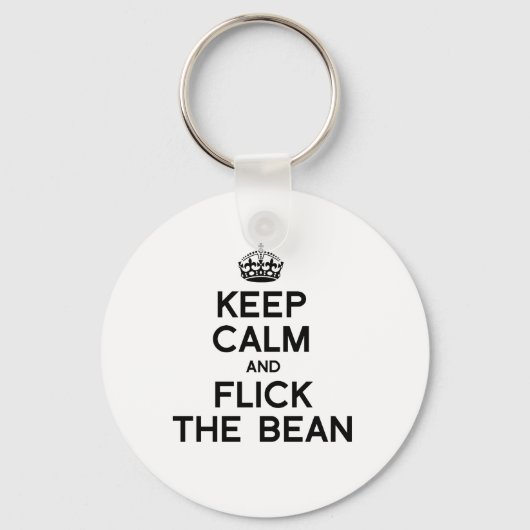 BEHOUD DE KALK EN VLIK HET BEAN -.png Sleutelhanger (Voorkant)