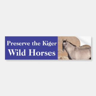 Behoud de Kiger-wilde paarden bumpersticker