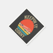 Behoud het Corny Funny Conrhole Verdrietig  Servet (Hoek)