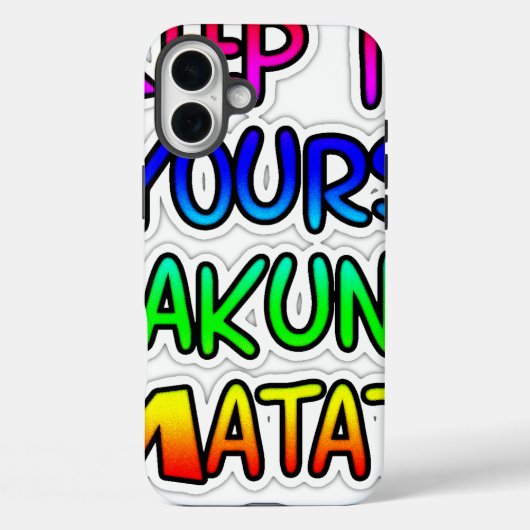 BEHOUD HET JONGERE cadeautjes van Hakuna Matata Case-Mate iPhone Case (Achterkant)