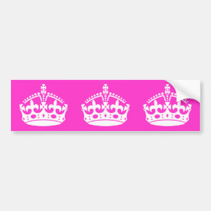BEHOUD HET KROEIKLANT KROEIKIONSCIJFER op Roze Pas Bumpersticker