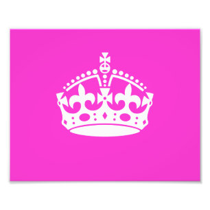 BEHOUD HET KROEIKLANT KROEIKIONSCIJFER op Roze Pas Foto Afdruk