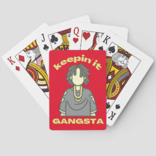 BEHOUD IT GANGSTA grappige hiphop-muziek Pokerkaarten