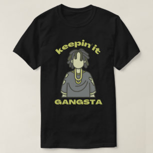BEHOUD IT GANGSTA grappige hiphop-muziek T-shirt