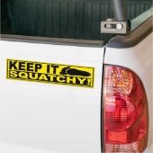 BEHOUD IT SQUATCHY - Bobo's originele vinding Bigf Bumpersticker (Op Truck)