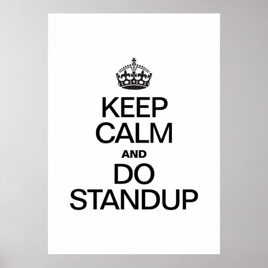 BEHOUD KALK EN DOE STANDUP POSTER (Voorkant)