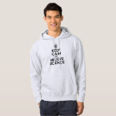 BEHOUD KALM EN GELOOF WETENSCHAP HOODIE (Voorkant volledig)