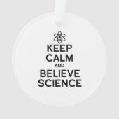 BEHOUD KALM EN GELOOF WETENSCHAP ORNAMENT (voorkant)