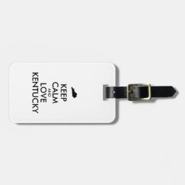 BEHOUD KALM EN HOUD KENTUCKY BAGAGELABEL