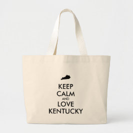 BEHOUD KALM EN HOUD KENTUCKY GROTE TOTE BAG