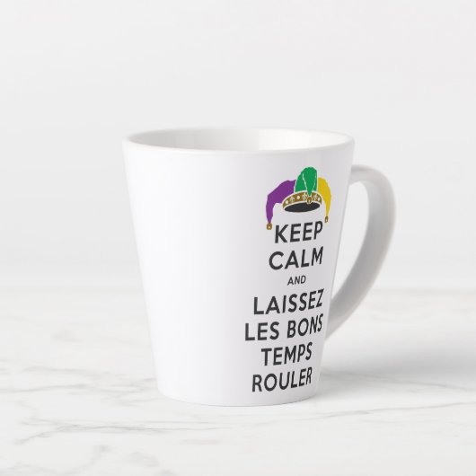 BEHOUD KALM EN LAISSEZ LES BONS TEMPS ROULER LATTE MOK (Rechterhoek)