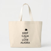 BEHOUD KALM EN VERLIES ALASKA GROTE TOTE BAG (Voorkant)