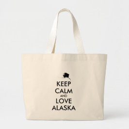 BEHOUD KALM EN VERLIES ALASKA GROTE TOTE BAG