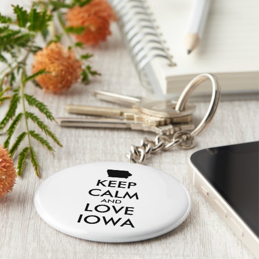 BEHOUD KALM EN VERLIES IOWA SLEUTELHANGER (Zijkant)