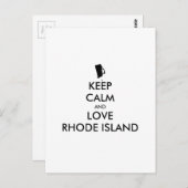 BEHOUD KALM EN VERLIES RHODE ISLAND BRIEFKAART (Voorkant / Achterkant)